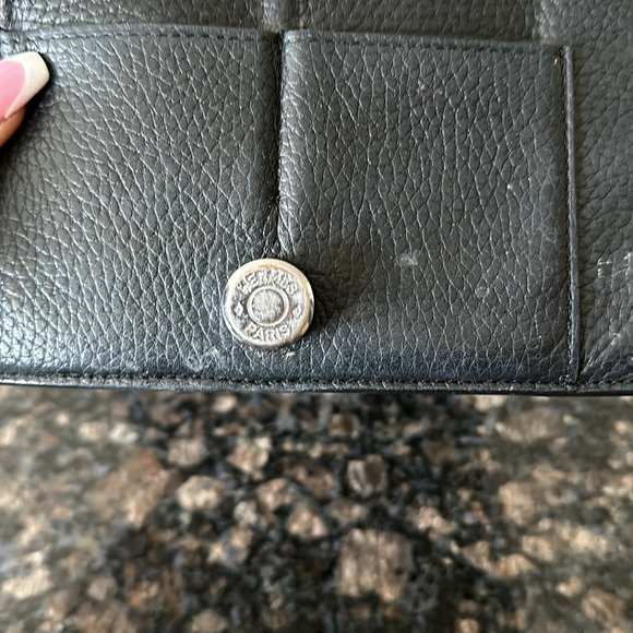 Hermes Dogon Gm bifold long black wallet - Picture 6 of 7